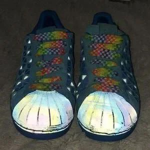 Adidas Superstar Rainbow Metallic ADIDAS Superstar Size 9K US